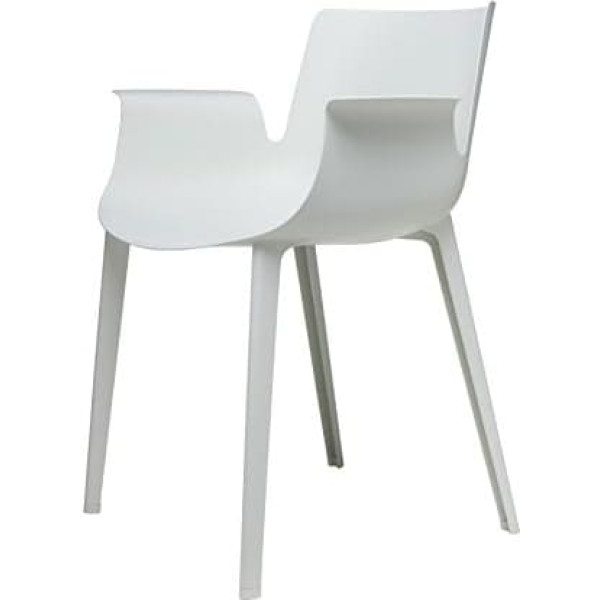 Kartell Piuma Chairs, White, 54x62x77 cm
