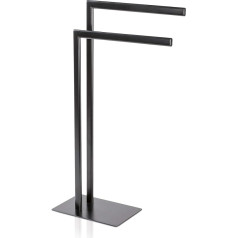 Möve Velvet Towel Rail Metal Black 30 x 20 x 82 cm