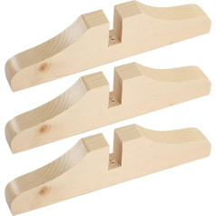 Happyyami Foldable Room Divider Stand, Pack of 3, Screen Panel Feet, Room Divider Bracket, Wooden Base, Divider Base, Support Legs for Home, Hotel, Bedroom, Dressing Room, Panel Mount
