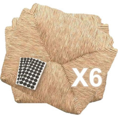 Zstyle Set of Straw Replacement Seat Frame for Venice Pisa Landesana Chair Various Models + Free Felt Pads (6, Seat Venice [Model 1212])