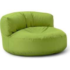 Lumaland Outdoor Bean Bag, Lounge Round Bean Bag Sofa, 320L Filling, 90x50cm, Green