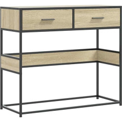 ‎Vidaxl vidaXL Sonoma Oak Console Table, 90 x 35 x 80 cm, Wood Material, Table, Side Table, Corridor Table, Hallway Table, Sofa Table, Entrance Table, Accent Table