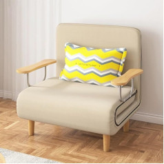 Sohodoo Folding Versatile Padded Armchair, 3 in 1 Convertible Sofa Bed, Sofa Bed with Cushion, Adjustable Leisure Chaise for Home, Office (Color : A, Size : 80cm)