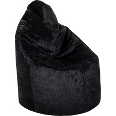 Loft 25 Gaming Bean Bag for Adults, Living Room Bean Bags, Bean Bag Chair, Indoor Floor Cushion, EPS Beads as Bean Bag Filling, Ergonomic Design for Body Support (Ebony)