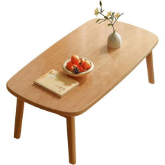 Generisch Portable Folding Floor Table for Dining and Working in Small Spaces, Multifunctional Japanese Style Chabudai for Bedroom, Living Room and Balcony, No Assembly Required