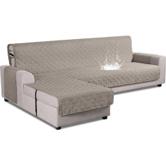 ‎Vansofy VANSOFY Verbesserter Sektionalsofabezug, 100 % wasserdicht, L-förmiger Sofa-Schonbezug, wendbar, Chaiselongue-Bezug für Sektionalsofa, Möbelschutz, Bezug für Haustiere, Hunde, Katzen, Größe L, Khaki