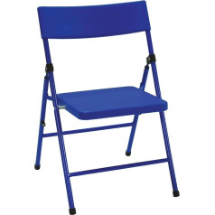 Ameriwood Home Cosco Kids Clam-Free Folding Chair, Blue, 35.5 x 40 x 57.4 cm
