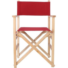 Aranaz Straight Folding Chair Wood Fabric Bordeaux Red 887 51 x 46 x 86 cm