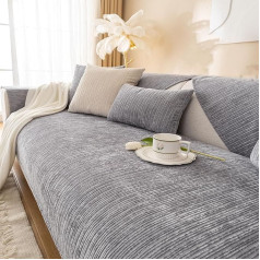 ‎Nitoope Made of Soft Chenille Sofa Cover 1/2/3/4 Seater L Shape Sofa Couch Cover Corner Sofa Cover Universal Non-Slip Sofa Throw Textured Sofa Protector for Living Room