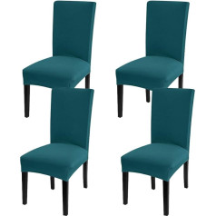 ‎Fuloon Fuloon Universal Stretch Chair Cover, Removable Protective Chair Cover for Home, Dining Room, Modern Wedding Bouquet, Hotel, Restaurant Decor Set of 4/6