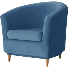 ‎Nopexto NOPEXTO Armchair Throws, Armchair Cover, Armchair Cover, Club Chair, Tullsta Chair, Armchair Cover, for Club Chair, Chesterfield Armchair (with Cushion, Blue)