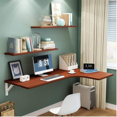 Generisch Schwebender Klapptisch zur Wandmontage, wandelbar, stabil, B 100 x 60 x 40 cm