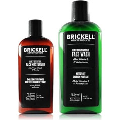 Daily Essential Face Care Routine II, Activated Carbon Face Wash and Daily Face Moisturiser, Natural and Organic, Fragrance-Free