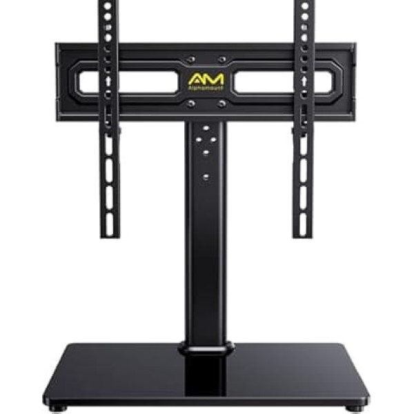TV Stand Swivelling Universal TV Stand for 32-60 Inch LED LCD Flat & Curved TVs up to 40 kg, Height-Adjustable TV Stand Max. VESA 400 x 400 mm