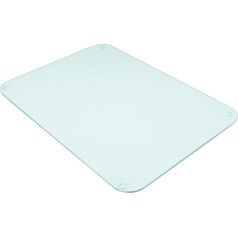 Premium Glass Chopping Board - Clear Frosted Glass Large Kitchen Worktop Saver Protector