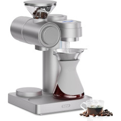 Gevi Pour Over Coffee Machine with Integrated Grinder, 51 Grinding Settings, Automatic Barista Mode