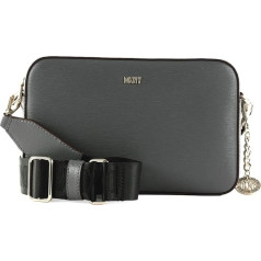 DKNY Women's Bryant Medium Flap Camera Bag, Coal, coal