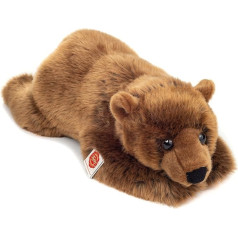 Teddy Hermann 91052 Brown Bear Lying Down 45 cm, Cuddly Toy, Plush Toy