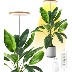 beautiebeam Grow Light for Indoor Plants, LED Grow Light Full Spectrum, Height Adjustable, Automatic Timer, Low Safety Voltage 5V, Ideal for Large Light Plants