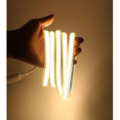 pcning Super Bright LED Strip 230 V COB 280 LED/m IP67 Waterproof 2 m 3000 K Warm White Strip Tape (Warm White, 2)