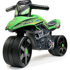 FALK - Moto Bud Racing Balance Bike - Green - Wide Safe Wheels - Ages 2+ - 40% Recycled Plastic 541S