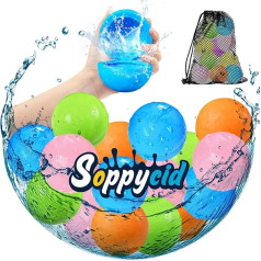 Water Balloons, Reusable, Silicone Quick Filling for Children, Balls, Toy, Magnetic Self-Sealing Happy Bombs