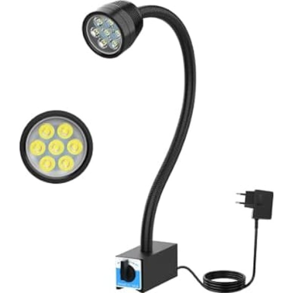 LED Work Light Gooseneck Magnetic Light LED IP66 Waterproof Flexible Gooseneck Light Work Lamp for Machine Tools and Lathe