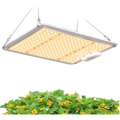 Hobaca Plant Lamp LED Grow Light 100 W, 255 LEDs DIA 24 x 30 cm Full Spectrum Plant Growing Lamps, 110-270 V Dimmable Daisy Chain Design for Seedling Veg and Indoor Plants