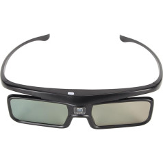 DLP LINK 3D Glasses, 144Hz Update Rechargeable Active Shutter 3D Glasses for Most DLP LINK 3D Projectors, for Optoma, for Dell, for Acer