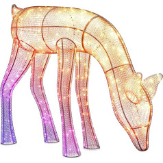 Twinkly 3D Reindeers - Doe, 160 RGB+W LED, 90cm, Iron/Acrylic, Plug F