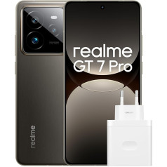 realme GT 7 Pro 5G Smartphone, 12 + 256 GB, Snapdragon® 8 Elite Chipset, AI Ultra-Clear Snap Camera, RealWorld Eco² Display, 6500 mAh Titanium Battery, Galaxy Grey, Amazon Exclusive