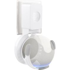 RtottiM Socket Holder for D4/D5 Generation Wall Mount No Screws Holder Accessories for D4/D5 Stand with Integrated Cable Management White