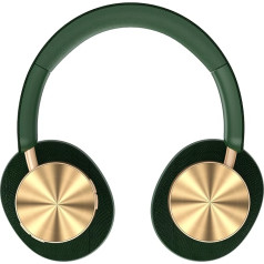 Wireless Bluetooth Headphones 5.3 Over Ear Headphones Wireless Bluetooth Headphones Noise Cancelling Bass Stereo Sound Powerful 40H Green