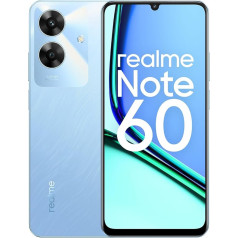 realme Note 60 Smartphone 4+128 GB, 6,74-Zoll-Display, 32 MP Ultra Clear-Kamera, 90 Hz Augenschutz-Bildschirm, 5000 mAh Akku mit großer Kapazität, UNISOC T612-Prozessor, Blau (ohne Adapter)