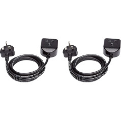 Amazon Basics 2 Metre Extension Cable Black
