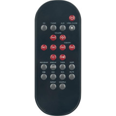 VINABTY MCM240 Remote Control Replacement for Philips CD Music HiFi System MCM240 MCM240/15 MCM240/21 MCM240/22 MCM240/25 MCM240/37 MCM240/37B Remote Controller