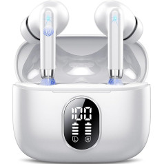 Bluetooth Headphones, Wireless Bluetooth 5.4 Sport In-Ear Headphones with 40 Hours, Wireless Headphones Deep Bass Earbud with 4 ENC Noise Cancelling Mic, IP7 Waterproof Earbuds/Portable Design