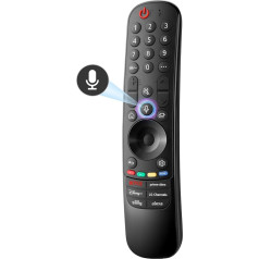 Universelle LG Voice Magic Fernbedienung MR23GN, kompatibel mit 2023, 2022, 2021, 2020, 2019, alle LG Smart TV AN-MR23GA/23GN AN-MR22GA/22GN AN-MR21GA Modelle mit Zeiger- und Sprachfunktion