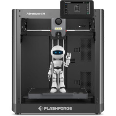 Flashforge Adventurer 5M 3D Printer with Error Free First Layer, Automatic Levelling and Quick Release Nozzle, Maximum Speed 600 mm/s, Maximum Acceleration 20,000 mm/S²