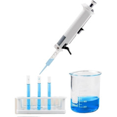 Pipette, Pipette, kontinuierlicher Spender, 0,5 ml – 5 ml, Pipette for Kreativität, einstellbare Pipette, Laborausrüstung mit Spitze, 5 ml,Pumpe arbeiten leise