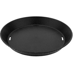GET RB-890-BK 10.5-inch Round Serving Basket with Drainage Slots, Black (Pack of 12)