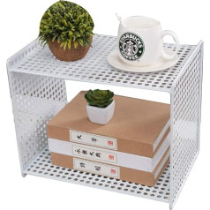 JIAYING Standregale Metall Badezimmer Küche Regal Stehen Regaleinheiten Multi Regal Display Rack, for Gewürze Getränke Kosmetik Bücher, Raum-Retter, Leicht zu montieren (Color : White)
