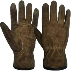 FLYIFE Welding Gloves, 1/2/5/10 Pairs of Work Gloves, Heat and Wear-Resistant, Lined, Leather, Fireproof Seams, for Welders/Fireplaces/Grill/Gardening, Gardening Gloves