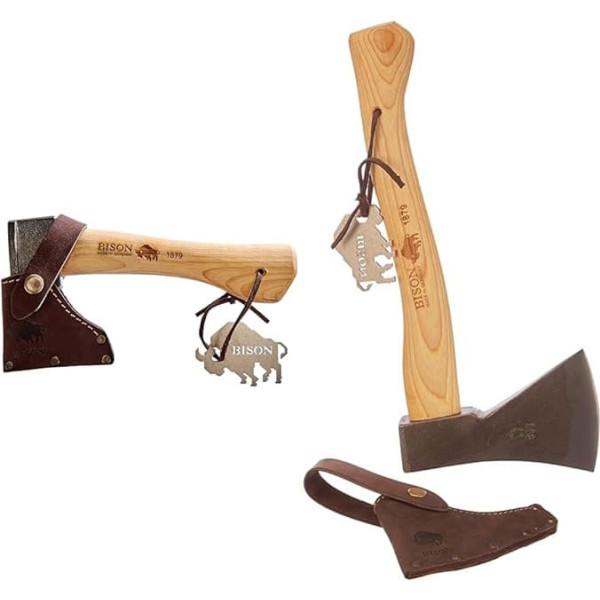 Bison Trekking Hatchet / 1879, Natural, Hatchet & 1879 Universal Hatchet 800 g, HY 380 mm - The Perfect Balance of Handiness and Impact Force