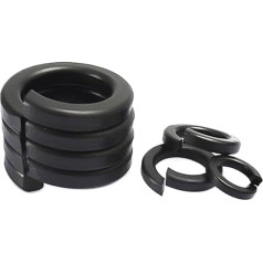Metallscheiben Oder 8,8 Hochfeste Kohlenstofffeder-Split-Lock-Unterlegscheibe, elastische Dichtung (M1,6, M2, M2,5, M3, M4, M5, M6, M8, M10, M12-24)(M16,Grade 10.9 Black)