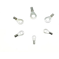 QMKADFQXF 1000Pcs Circular Bare Cold End Terminals Electrical Crimp Terminal Naked Wire Connector OT0.5~OT1.5 Wiring Cable Ferrules(OT1.5-6 (1000Pcs))