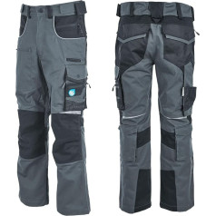 Heitara® Norddura™ PRO-W Work Trousers Cement Grey/Asphalt Black Size 46-58 Premium Workwear Outdoor Trousers with Many Pockets