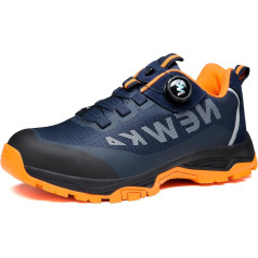 NACKINg Sicherheitsschuhe Herren Leicht Arbeitsschuhe Damen rutschfeste Wanderschuhe Atmungsaktiv Schutzschuhe Stahlkappenschuhe mit Drehverschluss