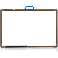 Whiteboard - Dry Erase Double Sided Writing Board with Handle, Positive White, Reverse Green, Hanging for Home Office Classes (Green White 40x60cm)
