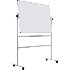 Bi-Office Mobile Reversible Whiteboard, Hard Enamel 200x100 cm